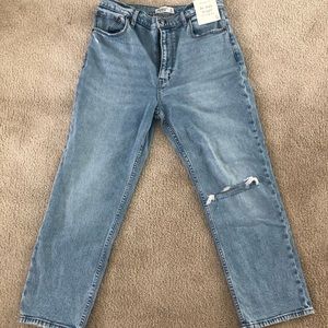 NWT Abercrombie Ankle Straight Ultra High Rise Jean